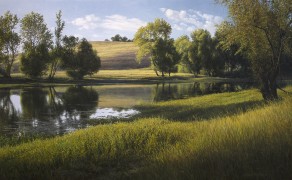 COYOTE POND, 24×42 (sold)