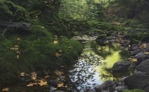 EARLY FALL, LAGUNITAS CREEK, 35×27 (sold)